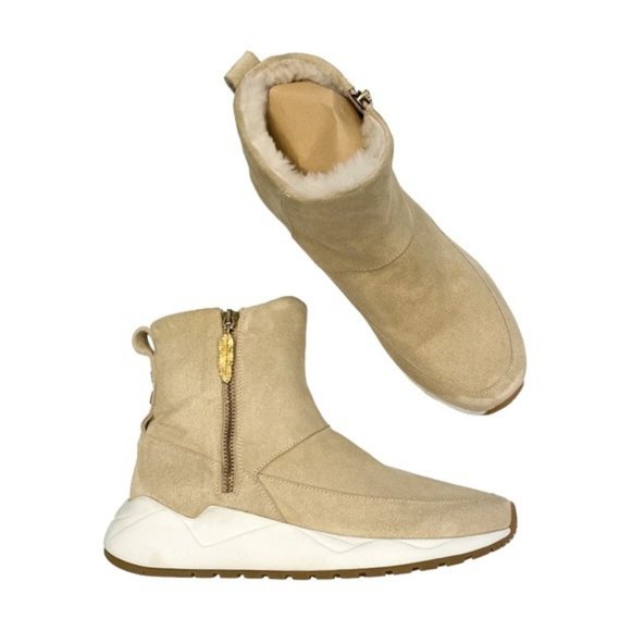 BUSCEMI Womens Run Boot Fur Angora Boots - Size 38 - Picture 1 of 11